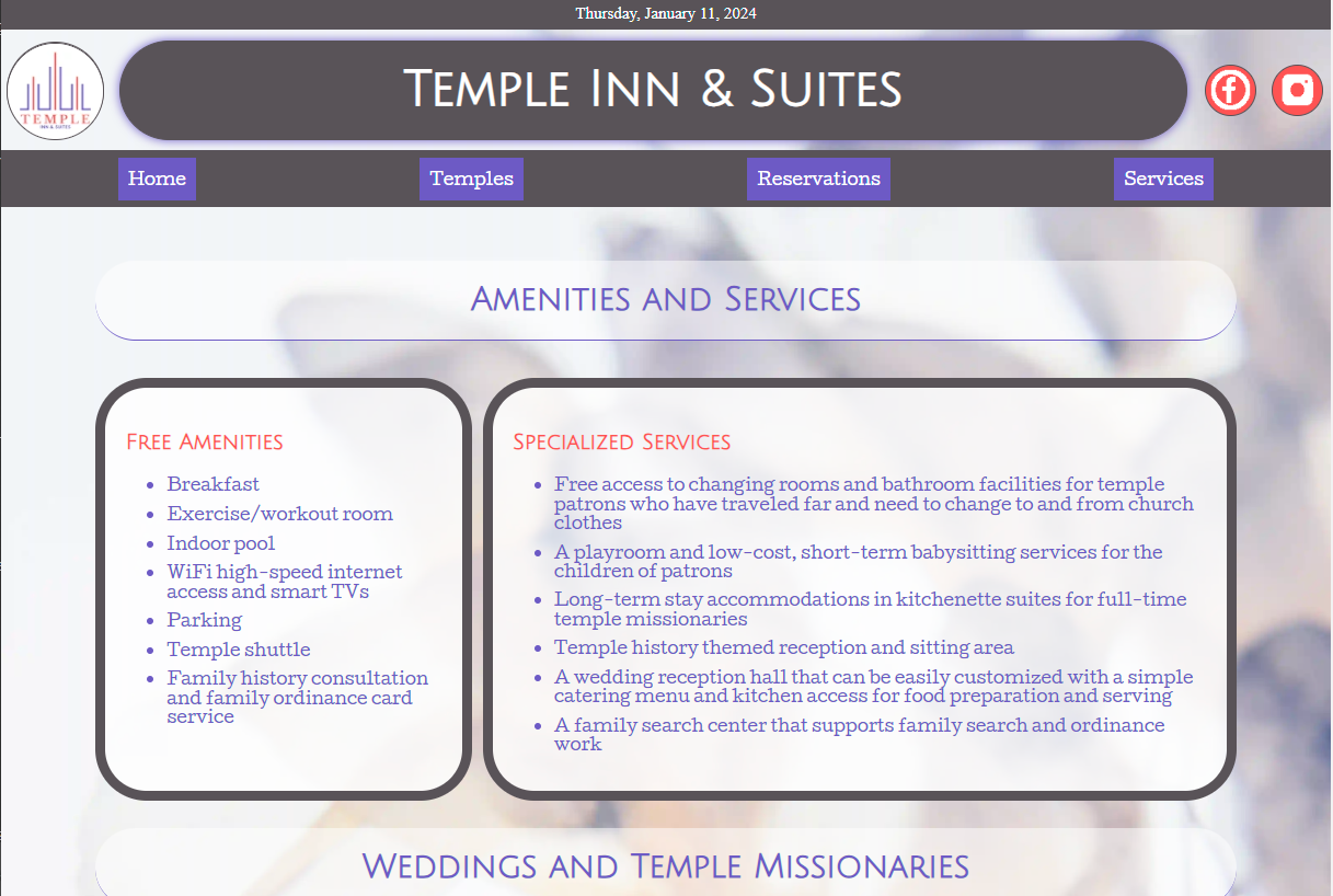 Faux Business Website